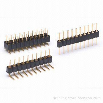 2.54mm Machined Pin Header, 3.0 Plastic Height Straight/Gold Plating